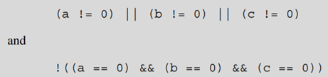 Write a program to input values for and and to print the values of the two logical expressions These...-3