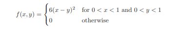 Let X and Y have the joint density function-1