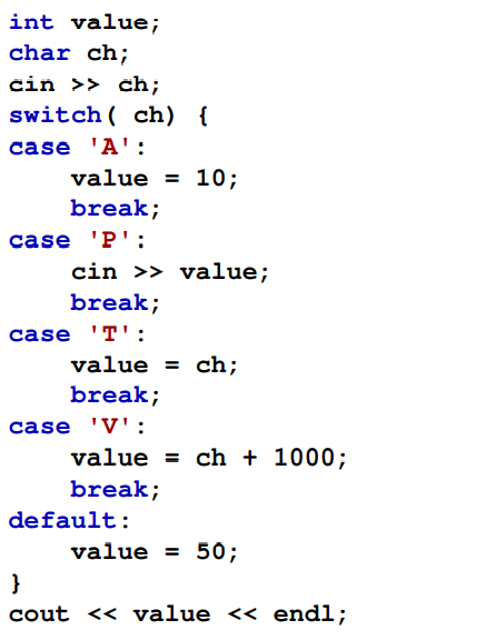 Rewrite the following code fragment so that a multi-way if/else is used instead of the switch...