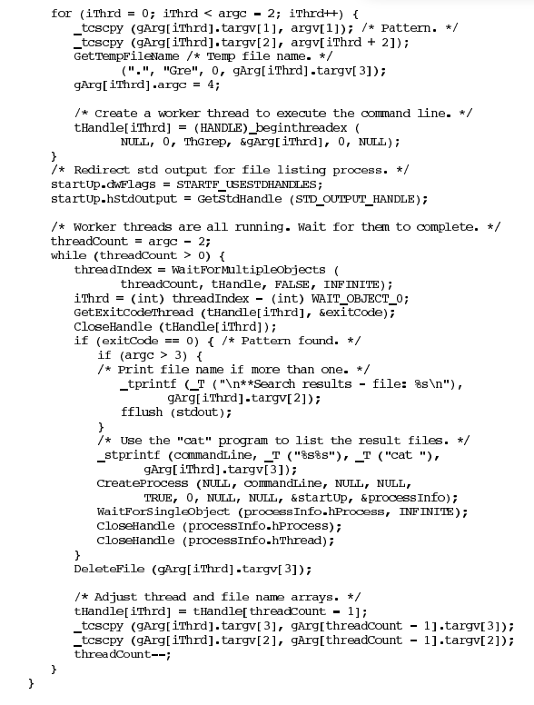 Modify , Program 7–1, so that it puts out the results in the same order as that of the files on the...-2