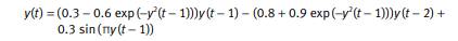 The dynamics of a time series is represented by the following nonlinear difference equation: (a)...