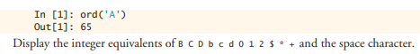 (Integer Value of a Character) Here’s a peek ahead. In this chapter, you learned about strings. Each...