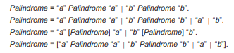 Palindromes are character strings that read the same from either end. The following represent...