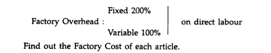 The New Pottery Works Ltd. prepares four types of articles A, B, C & D. The same raw materials are...-2