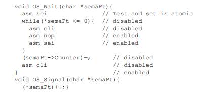 Consider the following implementation of a spinlock semaphore used with a round-robin preemptive...-1