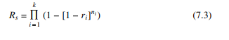 Why was Eq. (7.3) written in terms of probability of failure rather than probability of success? Eq....