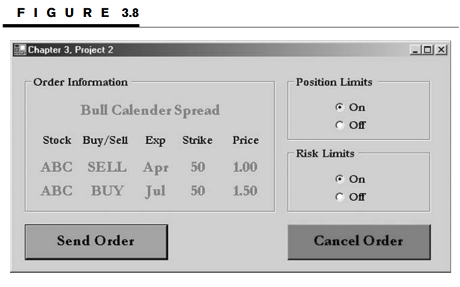 Use buttons, group boxes, and radio buttons to create the GUI pictured in Figure 3.8. The default...