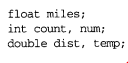 Using Figure 2-5 and assuming that the variable name miles is assigned to the byte at memory address...-1