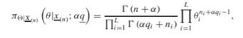 Consider multinomial sampling, where ?j is the probability that category j is obtained, with prior...-4