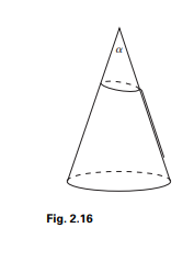 A mountain climber wishes to climb up a frictionless conical mountain. He wants to do this by...-1