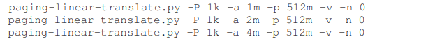 Before doing any translations, let’s use the simulator to study how linear page tables change size...-1