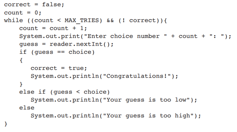 Consider the following loop. The user enters a number, guess, and the computer then displays a...