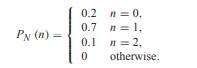 In an experiment to monitor two calls, the PMF of N, the number of voice calls, is (a) Find E[N],...