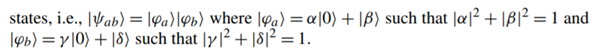 The circuit used to teleport a CNOT gate assumed that the input to the CNOT gate was of the form...