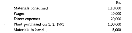 Calcutta Construction Ltd. undertook a contract for construction of a bridge on 1st July, 1991. The...