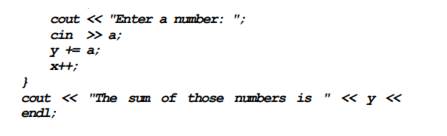 In the following program segment, which variable is the counter and which is the accumulator? Write...-2