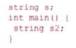 What is a default constructor? Name the three ways to initialize a string. What are the values of s...