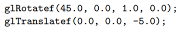 The sequence of modeling transformations equivalent to a given viewing transformation is not unique....