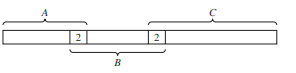 A straight rod is formed by connecting three sections A, B, and C, each of which is manufactured on...