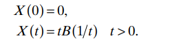 Let { B ( t ), t = 0} be a Brownian motion, and defi ne the stochastic process: Prove that X ( t )...