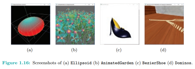 The third program shows fairly fancy object modeling. It makes a lady’s shoe with the help of...