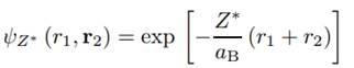 Calculate with the variational anstz an upper bound of the ground-state energy of Helium. Z * can be...