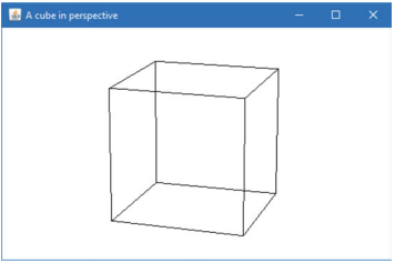 Modify program CubePers.java of Sect. 5.4 in such a way that, with the given viewpoint, only the...