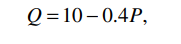 Suppose that the demand equation for a firm’s product is where Q is quantity and P is price. a....