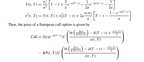 Simulate an equity with stochastic interest rates using the extended Vasicek model. Take the...