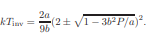 The inversion temperature for the Joule-Thomson effect is determined by the relation (?T /?V) P = T...-1