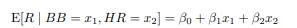 In trying to answer how well BB predict runs, data exploration led us to a model: Here, the data is...-1