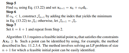 By applying Algorithm 13.1, solve the following QP problems:-4