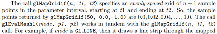 Run bezierCurveWithEvalMesh.cpp. This program is similar to bezierCurveWithEvalCoord.cpp except...-2