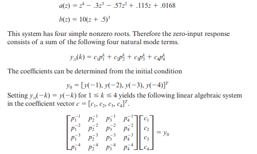 Consider the following linear discrete-time system. Create a MAT-file called prob2_47 that contains...-10