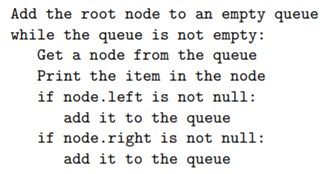 Subsection 9.4.1 explains how to use recursion to print out the items in a binary tree in various...