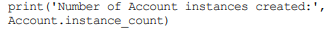 We want to allow the Account class from the last chapter to keep track of the number of instances of...