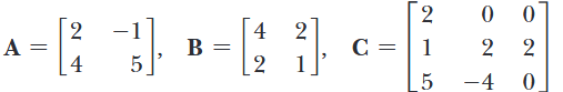 Recall that not all matrices have an inverse. A matrix is singular (i.e., it does not have an...