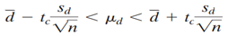 Constructing Confidence Intervals for µ d To construct a confidence interval for µ d , use the...