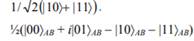 In a two-qubit system of the form |y > = c1|00 > + c2|01 > + c3|10 > + c4|11 > , what is the...