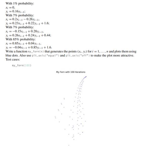 Assume you are generating a set of points (xi, yi) where x1 = 0 and y1 = 0. The points (xi, yi) for...-1