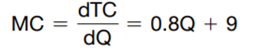 The marginal cost function of a CD manufacturing company is: Production is currently set at Q = 50...