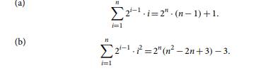 Prove by induction that for any n = 1,