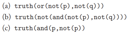 Which of the following sentences are consequences of the truth assignment and rules in the section...