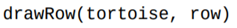 Write a function that uses turtle graphics to draw one row of an 8 × 8 red/black checkerboard. If...-1