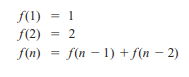 Fibonacci Numbers The nth Fibonacci number is defined by the following recursive equations:...