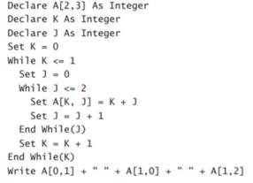 How many storage locations are allocated by each statement? ? Declare A[4,9] As Integer ? Declare...-1