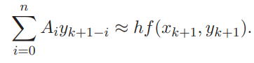 The implicit solution of the IVP is y 5 + y = t 2 + t - 4. Use the Adams-Bashforth method of order 4...-2