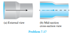 It is necessary to fi nd the head loss for the pipe reducer shown, installed in a system with 10°C...