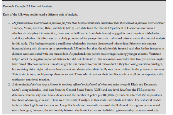 Kleck and Kovandzic (2009; see Research Example 2.2) examined whether the level of homicide in a...-1