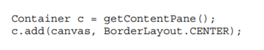 Define a class Canvas that extends JPanel. Make it show one of the designs from Question 2 (or your...